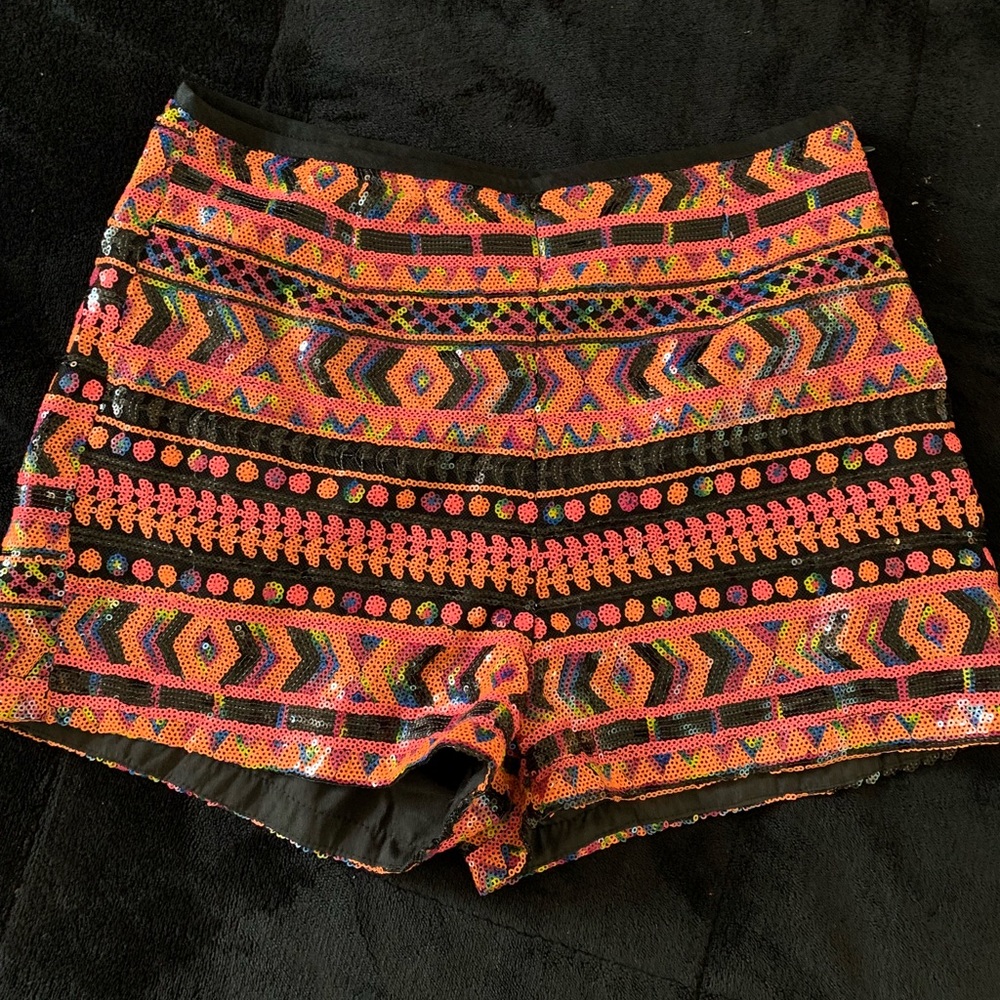 Sequin shorts